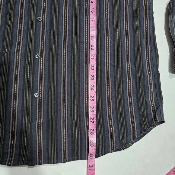 Tommy Bahama Shirt Mens Large Button Down Striped Multicolor - Picture 5 of 8